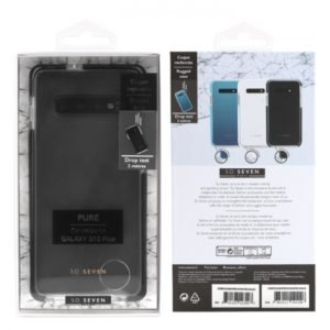 SO SEVEN RUGGED CASE PURE SAMSUNG S10 PLUS black backcover