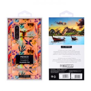 SO SEVEN PUCKET ORANGE PARROT HUAWEI P30 backcover