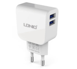 Network charger LDNIO DL-АC56 DC100 240V 5V/2,1A Universal, 2 x USB - 14286