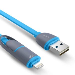 Δεδομένα Καλώδιο No brand 2 σε 1 Micro USB + iPhone 5/6 – 14317