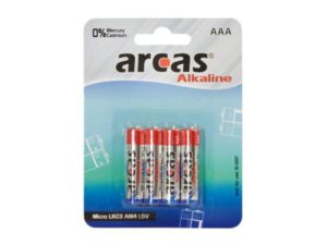 Battery Arcas Alkaline Micro AAA (4 pieces)