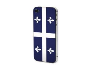 Προστατευτικό Αυτοκόλλητο για iPhone 4/4S (Drapeau Quebec)
