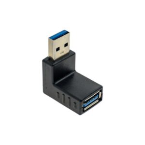 Γωνιακός Αντάπτορας 90° USB 3.0 Male - Female Black
