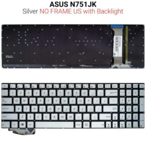 Πληκτρολόγιο ASUS N751JK Backlight No Frame US
