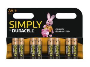 Batterie Duracell Simply MN1500/LR6 Mignon AA (8 pcs)