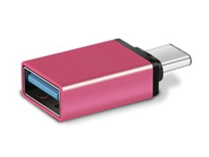 USB Type-C - USB 3.0 Adapter (Rosered / Dark Pink)