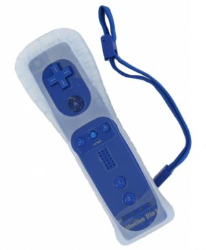 Remote control for the Wii and Wii U with Motion + Blue