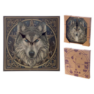 Fantasy Celtic Wolf Head Design Decorative Wall Clock