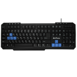 Multimedia Keyboard DeTech KB331M, USB, Cyrilized, Black - 6037
