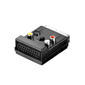 Adapter, No brand, SCART to AV, Black - 17105