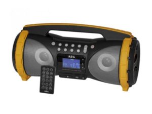 AEG Stereo Radio Soundbox AUS/BT/USB SR 4367 BT Grey/Yellow