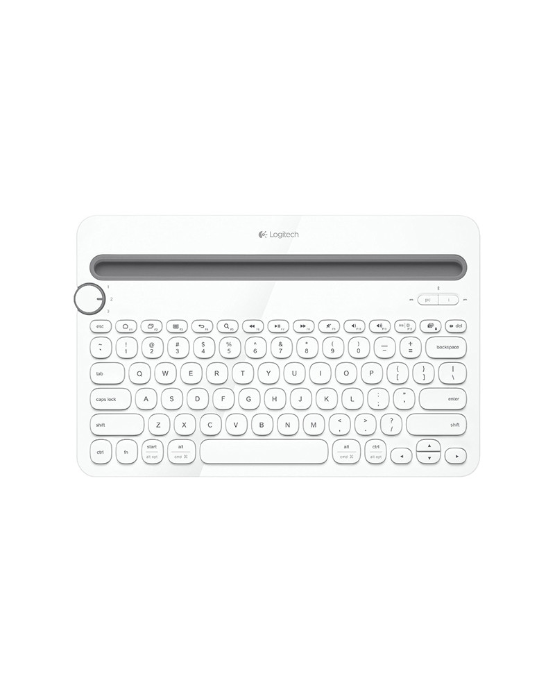 Logitech Keyboard Wireless K480 Bluetooth White