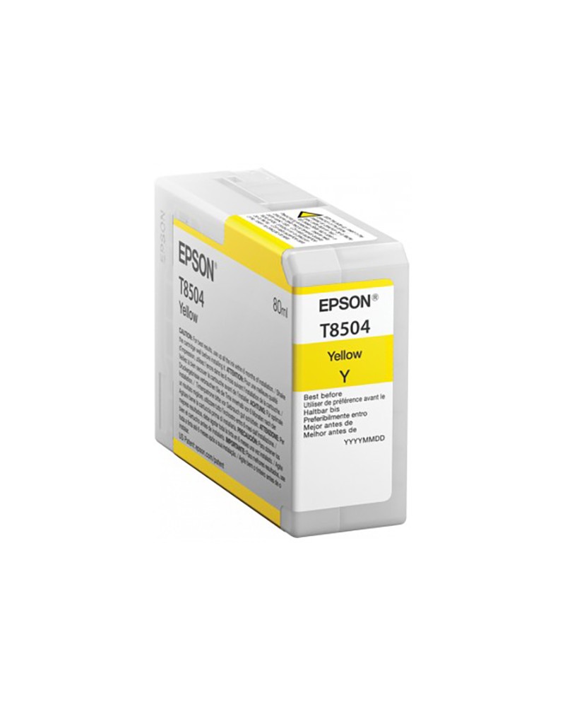Epson Κασέτα Μελάνης T8504 Κίτρινο 80ml
