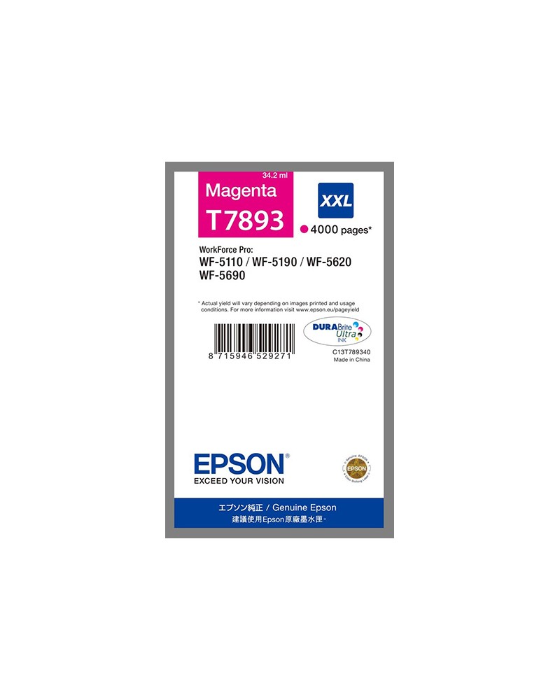 Epson Ink Cartridge T7893 Magenta