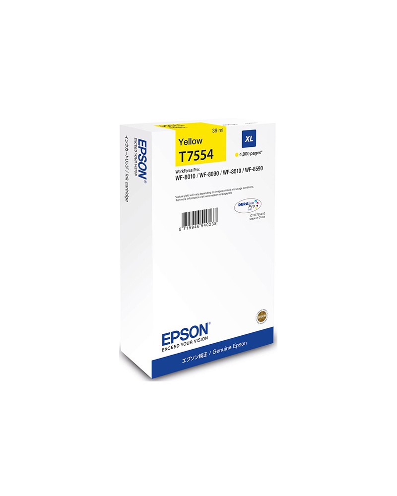 Epson Ink Cartridge T7554 Yellow XL