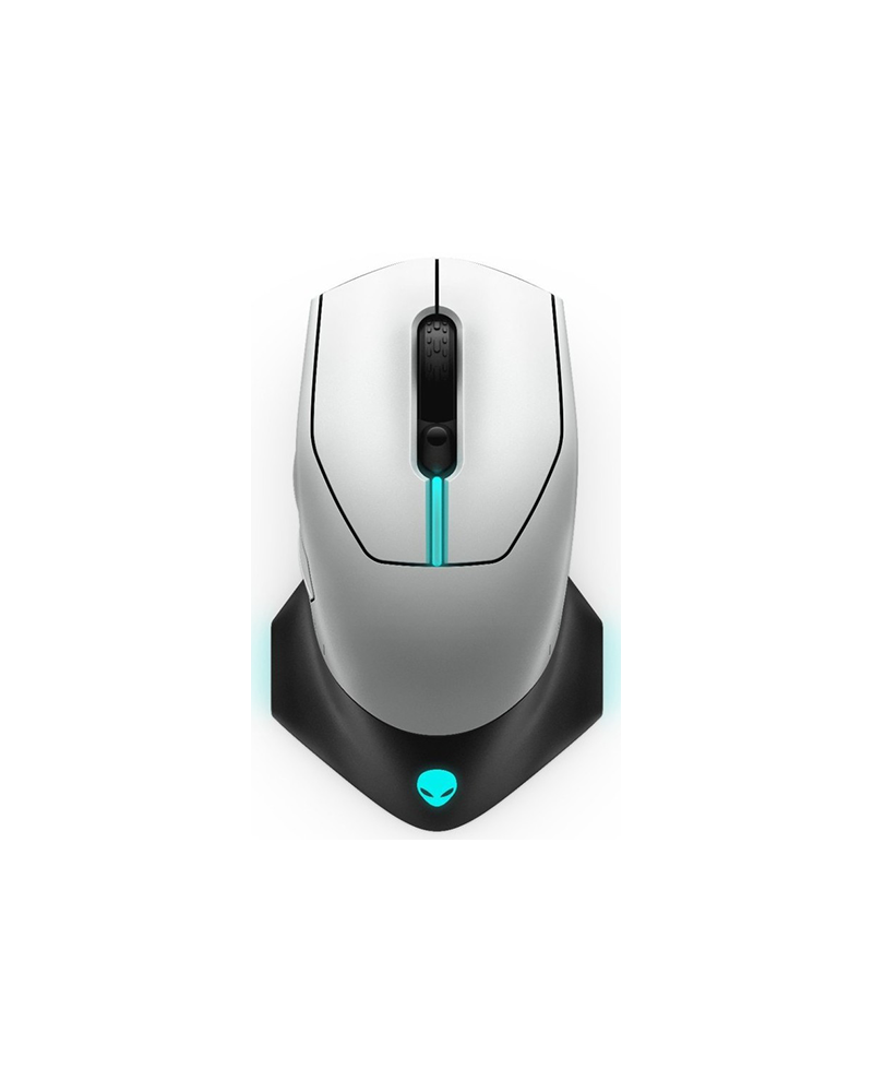 Dell Alienware Wired/Wireless Gaming Mouse - AW610M - Lunar Light