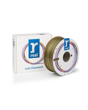 REAL PLA 3D Printer Filament - Gold - spool of 1Kg - 2.85mm (REFPLAGOLD1000MM3)
