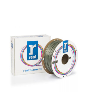 REAL PLA 3D Printer Filament - Silver - spool of 1Kg - 2.85mm (REFPLARSILVER1000MM285)