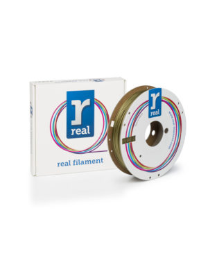 REAL PLA 3D Printer Filament - Gold - spool of 0.5Kg - 1.75mm (REFPLAGOLD500MM175)