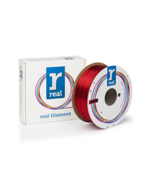 REAL PETG 3D Printer Filament - Red - Spool of 3Kg - 1.75mm (REFPETGRED3KG)