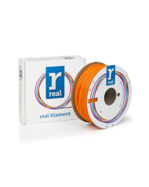 REAL PLA 3D Printer Filament -Fluorescent Orange- spool of 1Kg - 2.85mm (REFPLAFORANGE1000MM3)