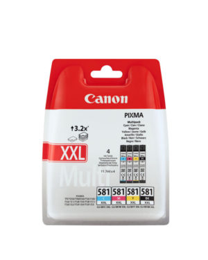 Canon Inkjet CLI-581XXLMPK BK/C/M/Y (1998C005)