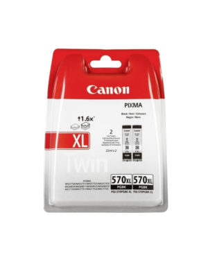 Canon Μελάνι Inkjet PGI-570BKXLTP Black Twin Pack (0318C007AA) (CANPGI-570BKTP)