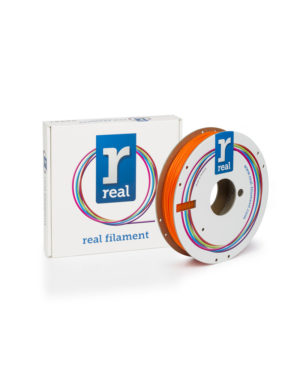 REAL PLA 3D Printer Filament - Fluorescent Orange - spool of 0.5Kg - 1.75mm (REFPLAFORANGE500MM175)