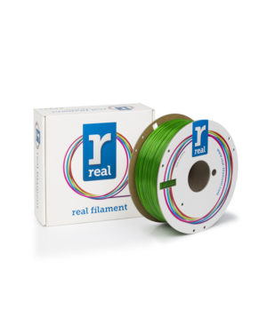REAL PETG 3D Printer Filament - Green - spool of 1Kg - 1.75mm (REFPETGSGREEN1000MM175)