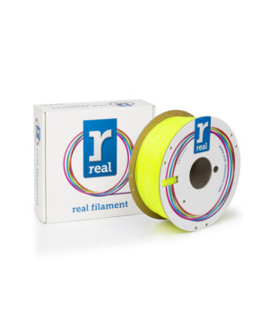 REAL PETG 3D Printer Filament - Translucent Yellow - spool of 1Kg - 2.85mm (REFPETGYELLOW1000MM300)