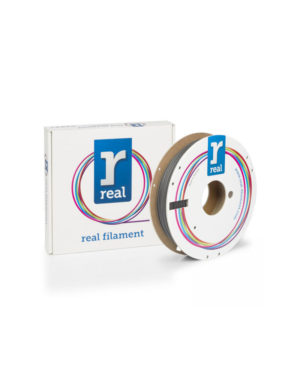 REAL PLA Matte 3D Printer Filament - Black - spool of 0.5Kg - 1.75mm (REFPLAMATTEBLACK500MM175)