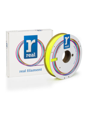 REAL PLA 3D Printer Filament - Fluorescent Yellow - spool of 0.5Kg - 1.75mm (REFPLAFYELLOW500MM175)