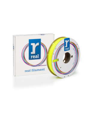 REAL PETG 3D Printer Filament - Translucent Yellow - spool of 0.5Kg - 2.85mm (REFPETGTYELLOW500MM285)