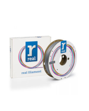 REAL PLA Satin 3D Printer Filament - Satin Silver - spool of 0.05Kg - 1.75mm (REFPLASATINSILVER500MM175)