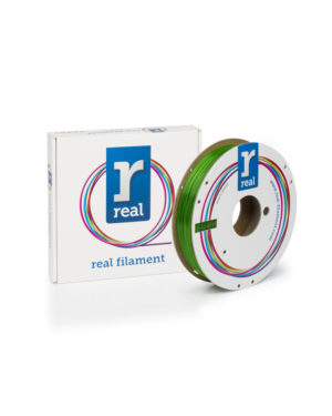 REAL PETG 3D Printer Filament - Translucent Green - spool of 0.5Kg - 1.75mm (REFPETGTGREEN500MM175)
