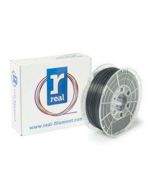 REAL PLA 3D Printer Filament - Gray - spool of 1Kg - 1.75mm (REFPLAGRAY1000MM175)