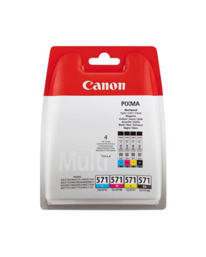 Canon Inkjet CLI-571 Multipack (C/M/Y/BK) (0386C005)