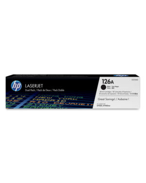 HP 126A LaserJet CP1025 Black Toner Dual Pack (CE310AD) (HPCE310AD)