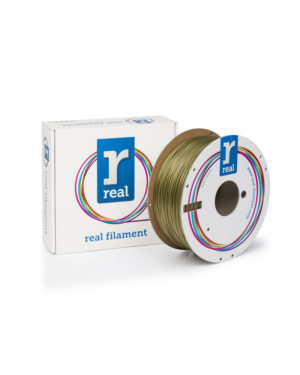 REAL PLA 3D Printer Filament - Gold - spool of 1Kg - 1.75mm (REFPLAGOLD1000MM175)