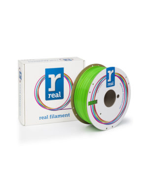 REAL PLA 3D Printer Filament - Fluorescent Green - spool of 1Kg - 2.85mm (REFPLAFGREEN1000MM3)