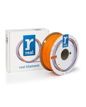 REAL PLA 3D Printer Filament - Orange - spool of 1Kg - 1.75mm (REFPLAORANGE1000MM175)