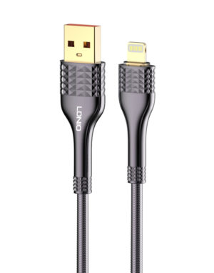 LDNIO καλώδιο Ligntining σε USB LS652, 30W, 2m, γκρι