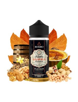 Bombo Flavorshot Platinum Tobaccos Nutty Supra Reserve 40ml/120ml