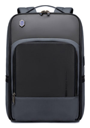 ARCTIC HUNTER τσάντα πλάτης B00403-GY με θήκη laptop 15.6, USB, γκρι