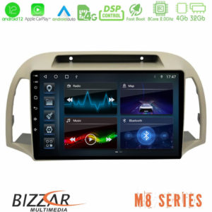 Bizzar m8 Series Nissan Micra k12 2002-2010 8core Android13 4+32gb Navigation Multimedia Tablet 9 u-m8-Ns0012