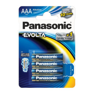 PAN-LR03EGE/4BP . Panasonic αλκαλικές μπαταρίες ΑΑΑ 1,5V EVOLTA (4 τμχ)