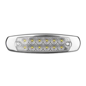 LED Πλευρικά Φώτα Όγκου Φορτηγών Αλουμινίου Νίκελ IP65 14 SMD 24 Volt Ψυχρό GloboStar 75475