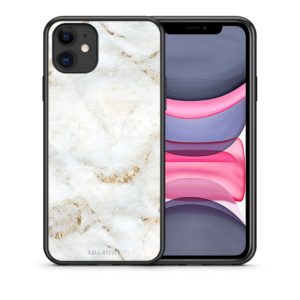 White Gold Marble - iPhone 11 θήκη