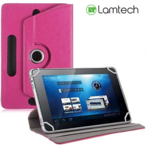 LAMTECH PINK UNIVERSAL 10.1 -10.4 TABLET CASE WITH 360 ROTATION