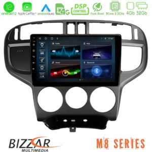 Bizzar m8 Series Hyundai Matrix 2001-2010 8core Android13 4+32gb Navigation Multimedia Tablet 9 u-m8-Hy1024